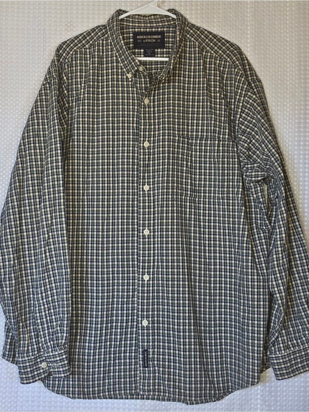 Abercrombie Plaid Shirt XL Preppy Americana Casual - Picture 8 of 9